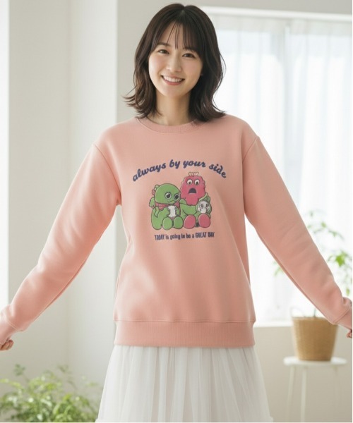 ALWAYS GOOD TIME トレーナー スウェット 「ガチャピンムック」裏起毛