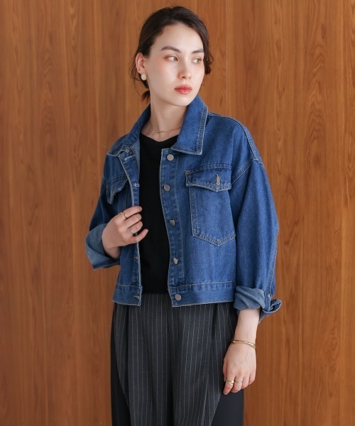 ニットドッキングデニムジャケット | ブージュルード(Bou Jeloud) | マルイウェブチャネル デニムジャケット　ブージュルード(Bou Jeloud)