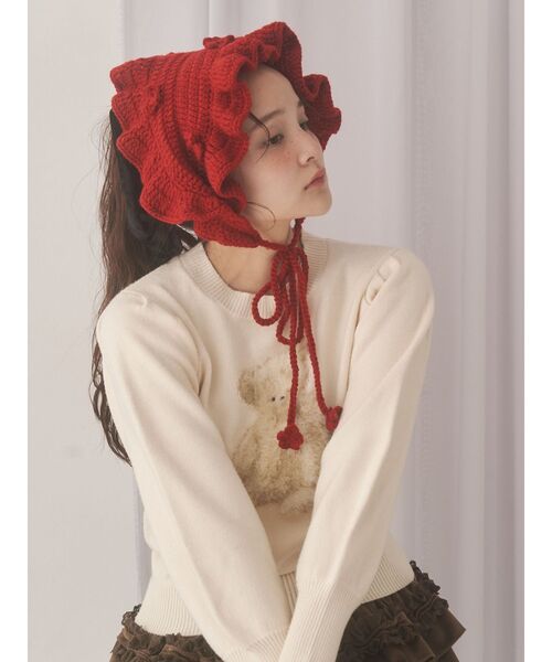 merry jenny カチューシャ お花のニットヘッドドレス : ZOZOTOWN