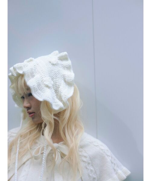 merry jenny カチューシャ お花のニットヘッドドレス : ZOZOTOWN
