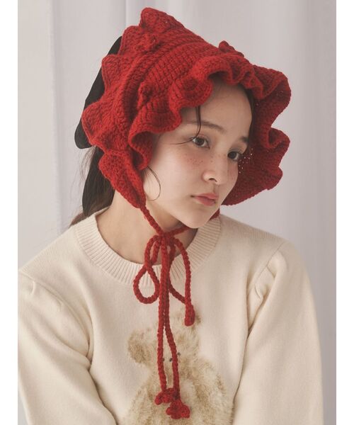 merry jenny カチューシャ お花のニットヘッドドレス : ZOZOTOWN