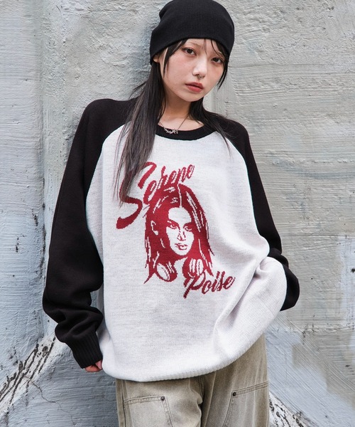 WEGO（ウィゴー） セーター ニット WEGO/ジャガードグラフィックプル