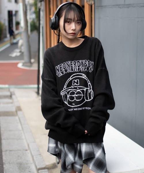 WEGO（ウィゴー） セーター ニット WEGO/ジャガードグラフィックプル