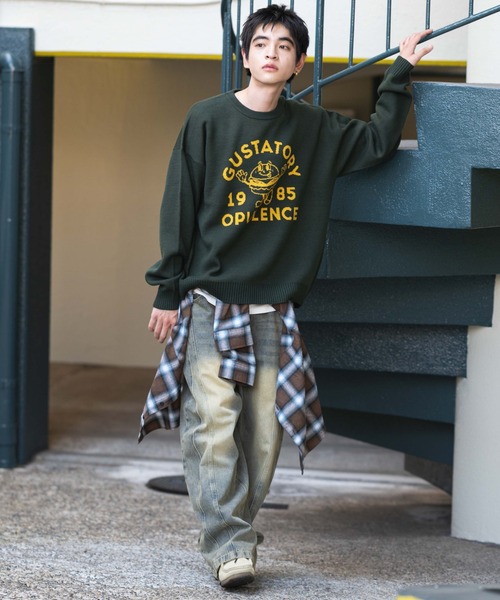 WEGO（ウィゴー） セーター ニット WEGO/ジャガードグラフィックプル