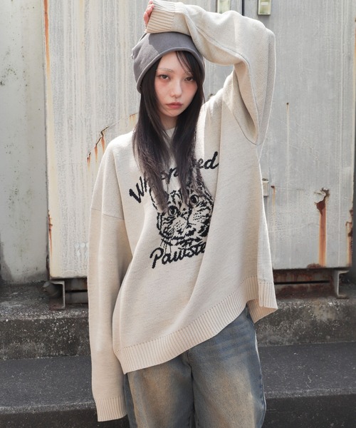 WEGO（ウィゴー） セーター ニット WEGO/ジャガードグラフィックプル