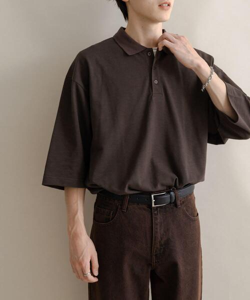 SouthCape Superlife メンズ パフォーマンス 半袖ポロシャツ SENSE OF PLACE by URBAN RESEARCH ポロシャツ 半袖 スラブカノコ