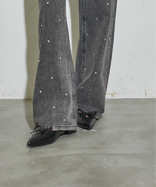 「THE YOn」 フラットサンダル 37 アイボリー レディース_画像9