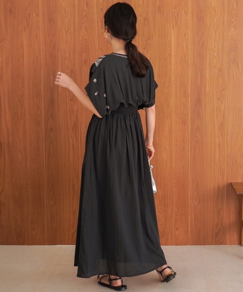 「Bab」 半袖ワンピース M アイボリー レディース_画像6