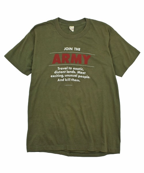 SCREEN STARS tシャツ 「USED」80's “ARMY” ミリタリー Tシャツ SCREEN STARS tシャツ 「USED」80's “ARMY” ミリタリー Tシャツ