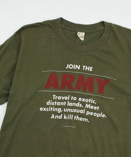 SCREEN STARS tシャツ 「USED」80's “ARMY” ミリタリー Tシャツ SCREEN STARS tシャツ 「USED」80's “ARMY” ミリタリー Tシャツ