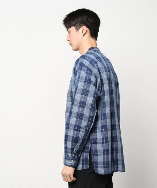 [The DUFFER of ST.GEORGE] [DUFFER INDIGO] рубашка с длинным рукавом MEDIUMb люмен z