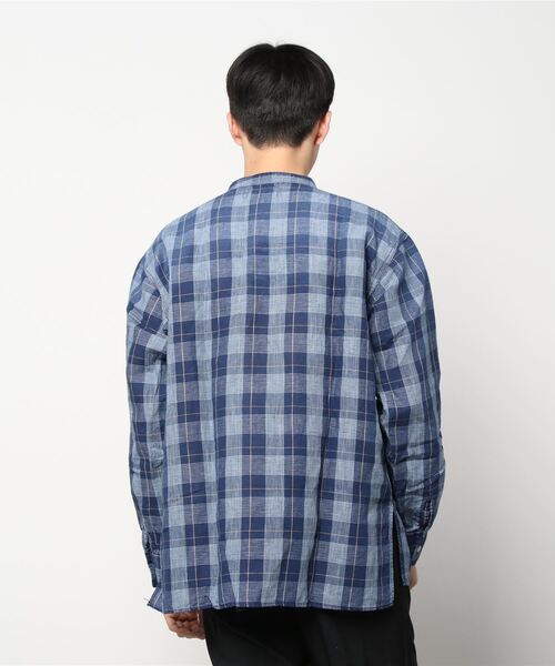 [The DUFFER of ST.GEORGE] [DUFFER INDIGO] рубашка с длинным рукавом MEDIUMb люмен z