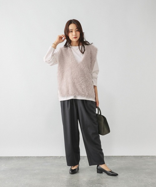 GLOBAL WORK（グローバルワーク） パンツ イージーケアコクーンワイド