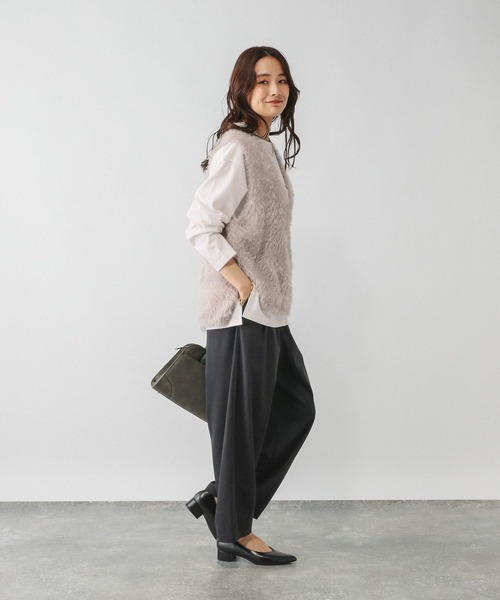 GLOBAL WORK（グローバルワーク） パンツ イージーケアコクーンワイド