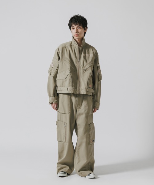 新品メンズ☆コラボ ファセッタズム ディッキーズ ワイドカーゴパンツXLサイズ4 FACETASM（ファセッタズム） ワイドパンツ カーゴパンツ FACETASM