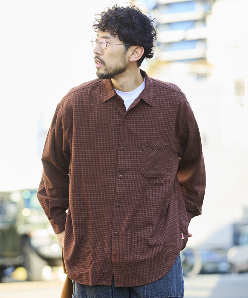 ¥36,300　RUSSELUNO 5　サスペンダー　ロングスリーブシャツ　L HINSON シャツ HINSON/ヒンソン レギュラーカラー ロングスリーブ
