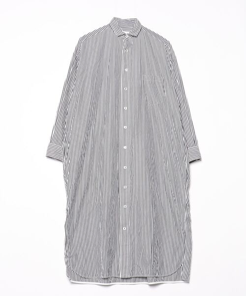 TICCA 「TICCA」 ストライプ柄シャツワンピース FREE ブラック