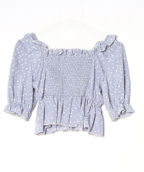 「lilLilly」 7分袖ブラウス FREE ブルー レディース_画像2