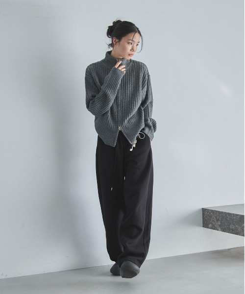 feepur（フェピュール） ワイドパンツ スウェットパンツ ジャージ 裏
