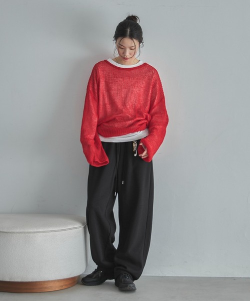 feepur（フェピュール） スウェットパンツ ジャージ 裏起毛カーブ