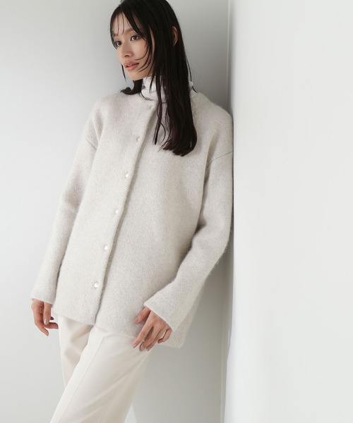 「NATURAL BEAUTY BASIC」 ニットカーディガン FREE オフホワイト レディース_画像6