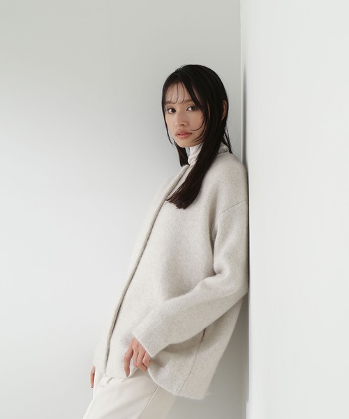 「NATURAL BEAUTY BASIC」 ニットカーディガン FREE オフホワイト レディース_画像7