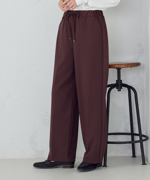 COMME CA ISM（コムサイズム） パンツ サイドライン ストレートパンツ