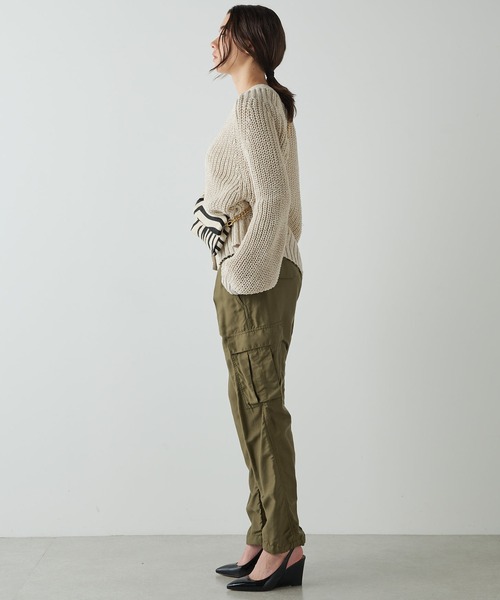 「Whim Gazette」 カーゴパンツ 38 サンドベージュ レディース_画像9