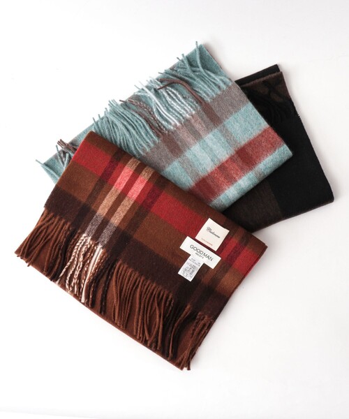 NOLLEY'S（ノーリーズ） ストール マフラー カシミヤチェックマフラー