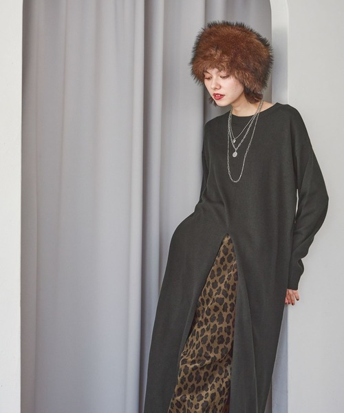 niko and…（ニコアンド） ワンピース 2WAYセンタースリットワンピース