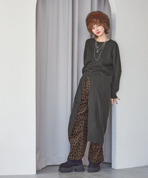 niko and…（ニコアンド） ワンピース 2WAYセンタースリットワンピース