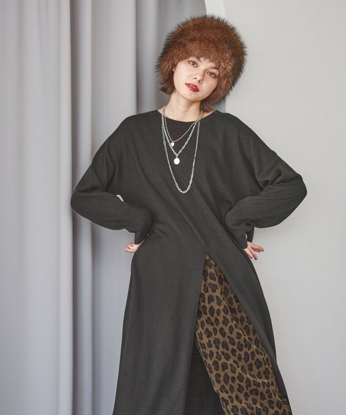 niko and…（ニコアンド） ワンピース 2WAYセンタースリットワンピース