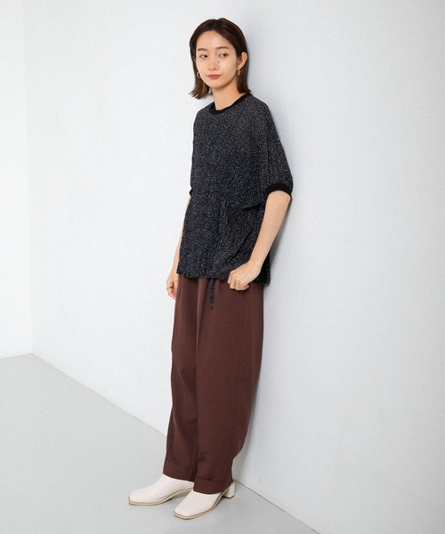 「KBF」 半袖チュニック ONE ブラック レディース_画像9