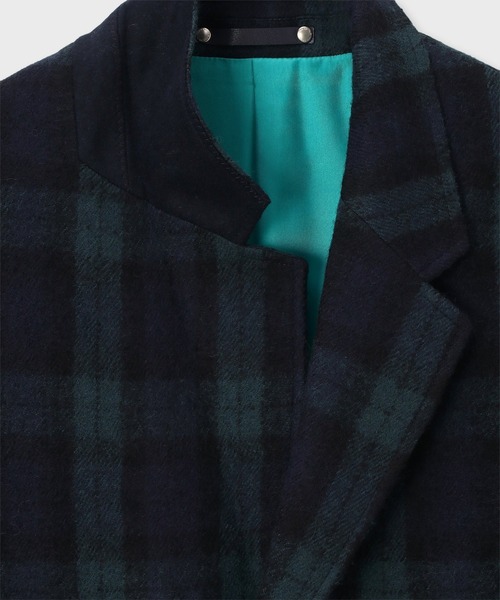 PS Paul Smith チェスターコート コート ブラックウォッチ / 252112