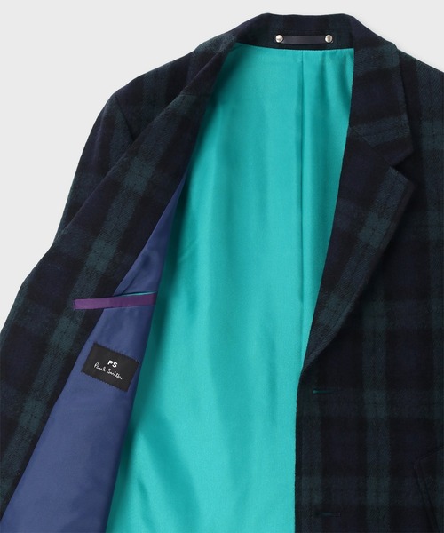 PS Paul Smith チェスターコート コート ブラックウォッチ / 252112