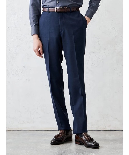 【美品】PSFA EDWIN 紺 スーツ デニム調 上:YM、下:82cm 美品】PSFA EDWIN 紺 スーツ デニム調 上:YM、下:82cm