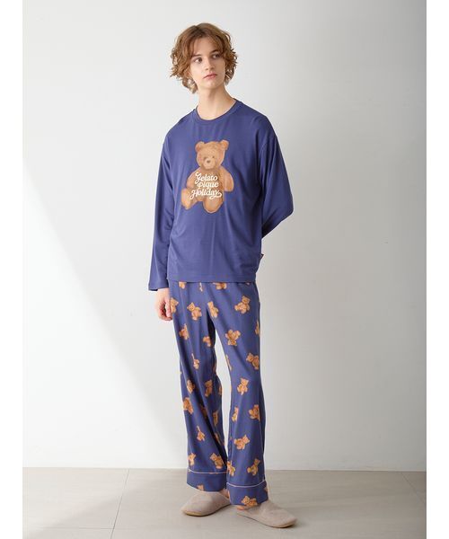 gelato pique（ジェラートピケ） パジャマ 「HOLIDAY」「HOMME」ベア柄