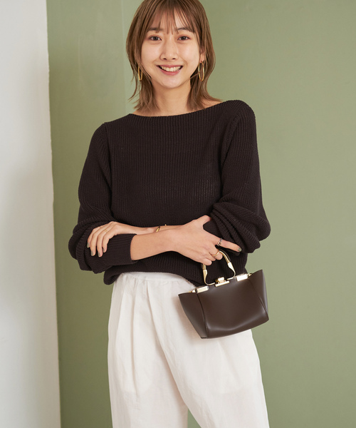 「Plage」 長袖ニット FREE ブラウン レディース_画像3