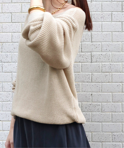 「Plage」 長袖ニット FREE ブラウン レディース_画像7