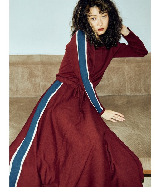 PAMEO POSE（パメオ ポーズ） ニットワンピース FREE ブラック