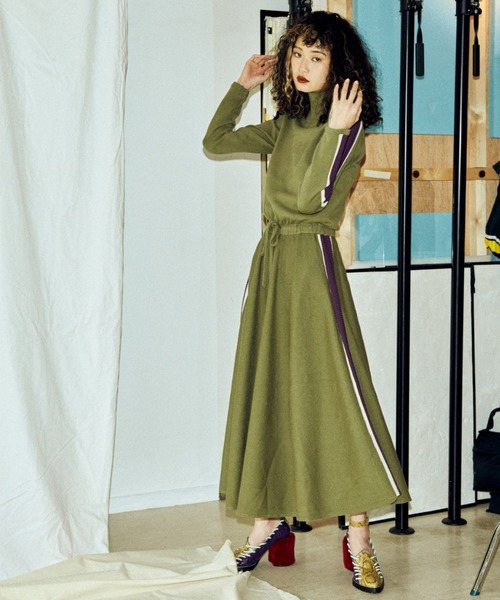 PAMEO POSE（パメオ ポーズ） ニットワンピース FREE ブラック