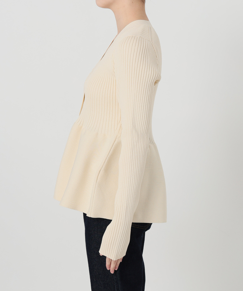 SLOBE IENA（スローブイエナ） カーディガン Vネックペプラム