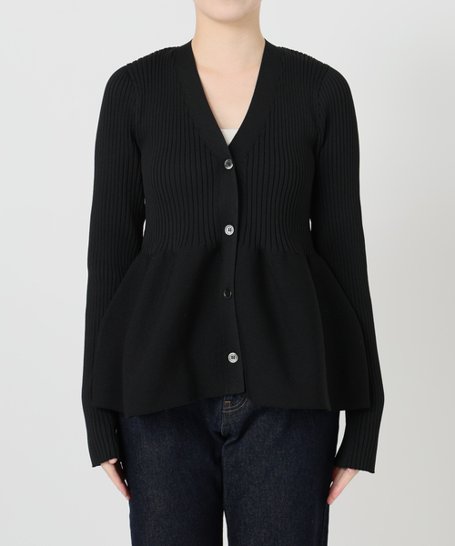 SLOBE IENA（スローブイエナ） カーディガン Vネックペプラム