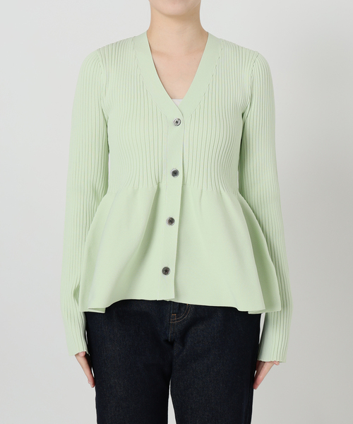 SLOBE IENA（スローブイエナ） カーディガン Vネックペプラム