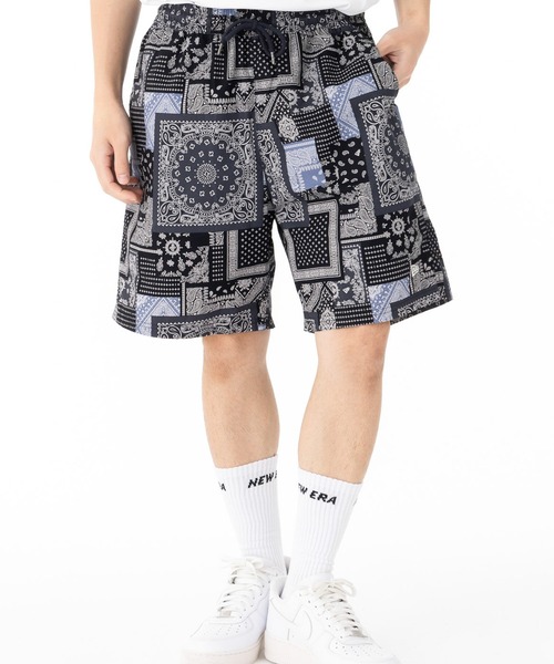 ニューエラNEW ERA ゴルフ ペイズリー柄 ハーフパンツ ショートパンツ総柄 NEW ERA（ニューエラ） パンツ ショートパンツ ペイズリー柄 メンズ