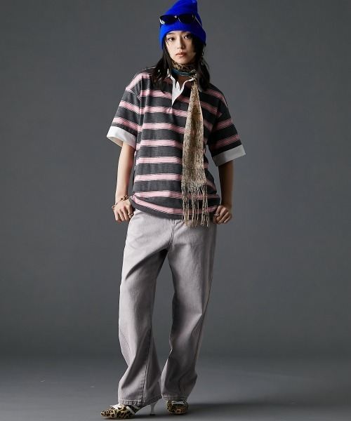 「GEVS.」 「SMILELAND」半袖Tシャツ 3L グレー レディース_画像8