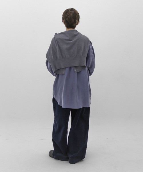 lit ブラウス シャツ Cupra Open Collar Shirt レディース : ZOZOTOWN