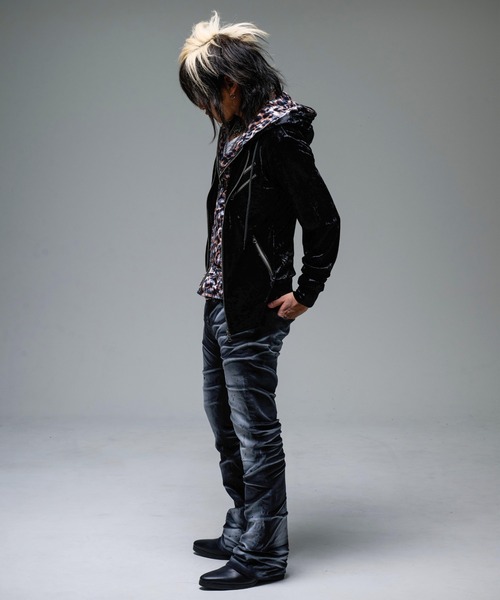 FUGA ジーンズ 「FUGA/フーガ」立体加工フレアデニムパンツ メンズ