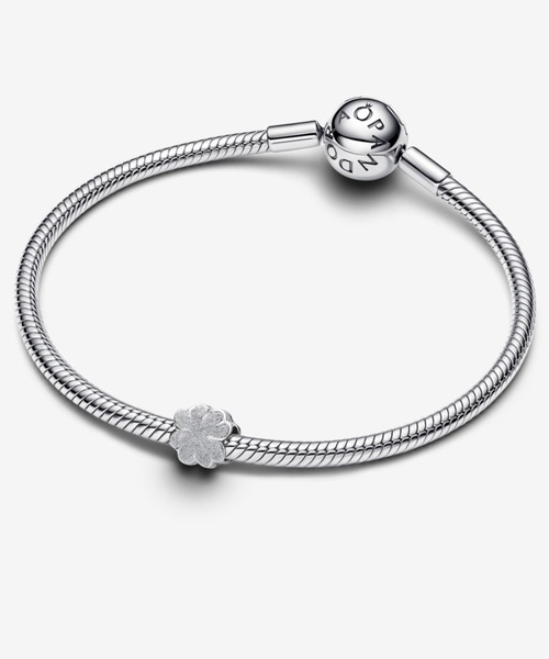Pandora クローバー チャーム シルバー PANDORA（パンドラ） チャーム テクスチャー クローバー ミニチャーム