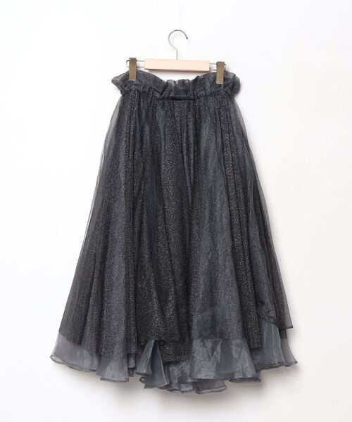 「J1U by LA BELLE ETUDE」 フレアスカート FREE ブラック レディース_画像2